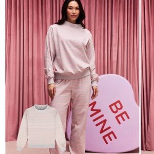 PARKE valentine’s day collection striped sweatshirt